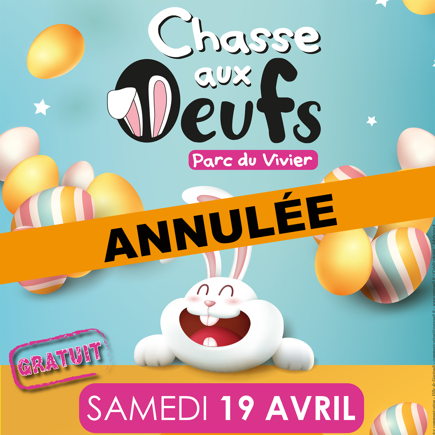 CHASSE AUX OEUFS - ANNULÉE