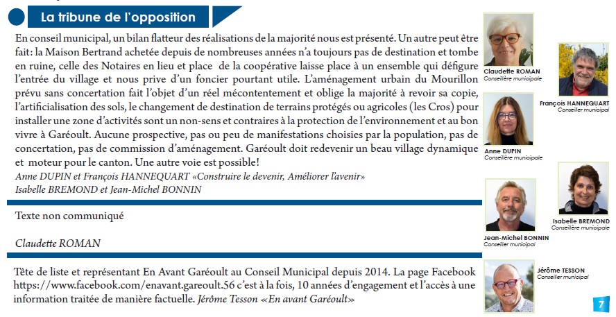 FB opposition Garéoult le Mag Nov23