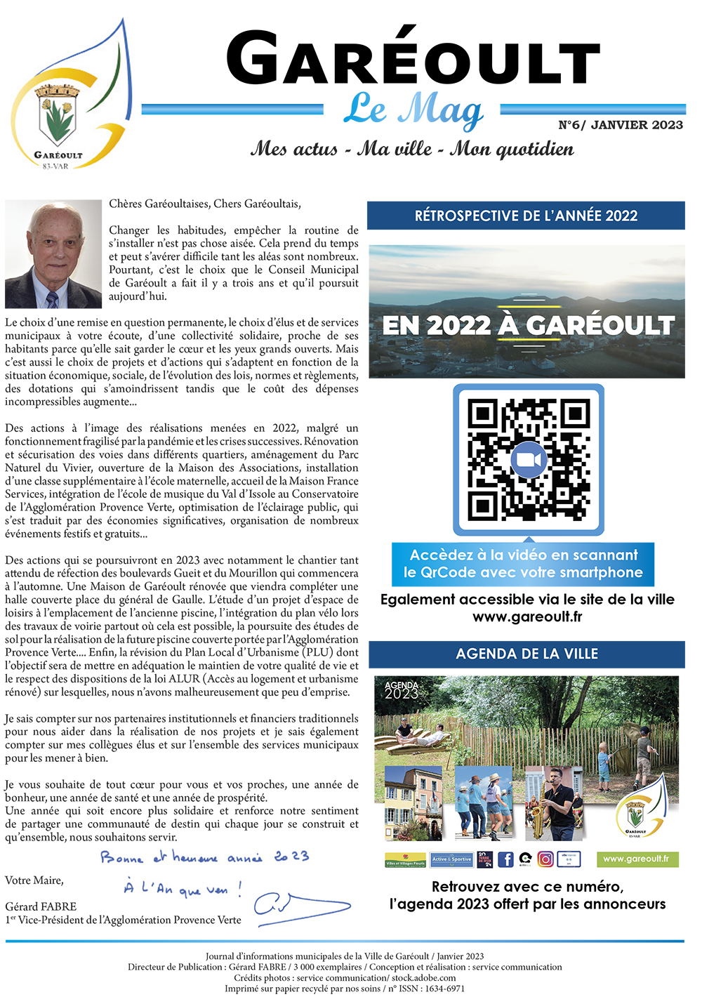 Garéoult Magazine janvier 2023 P1