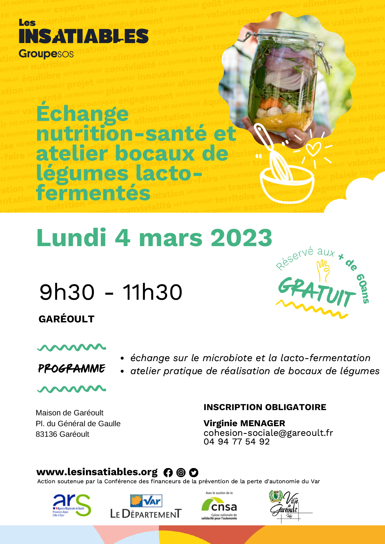 Affiche transformation bocaux