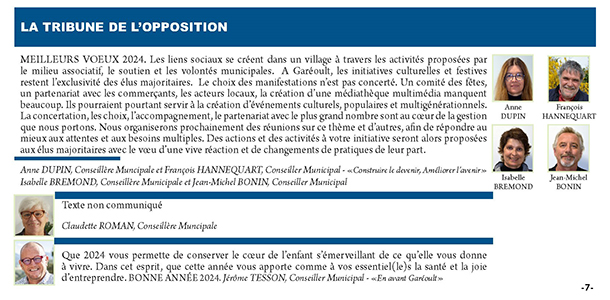 Tribune de lopposition