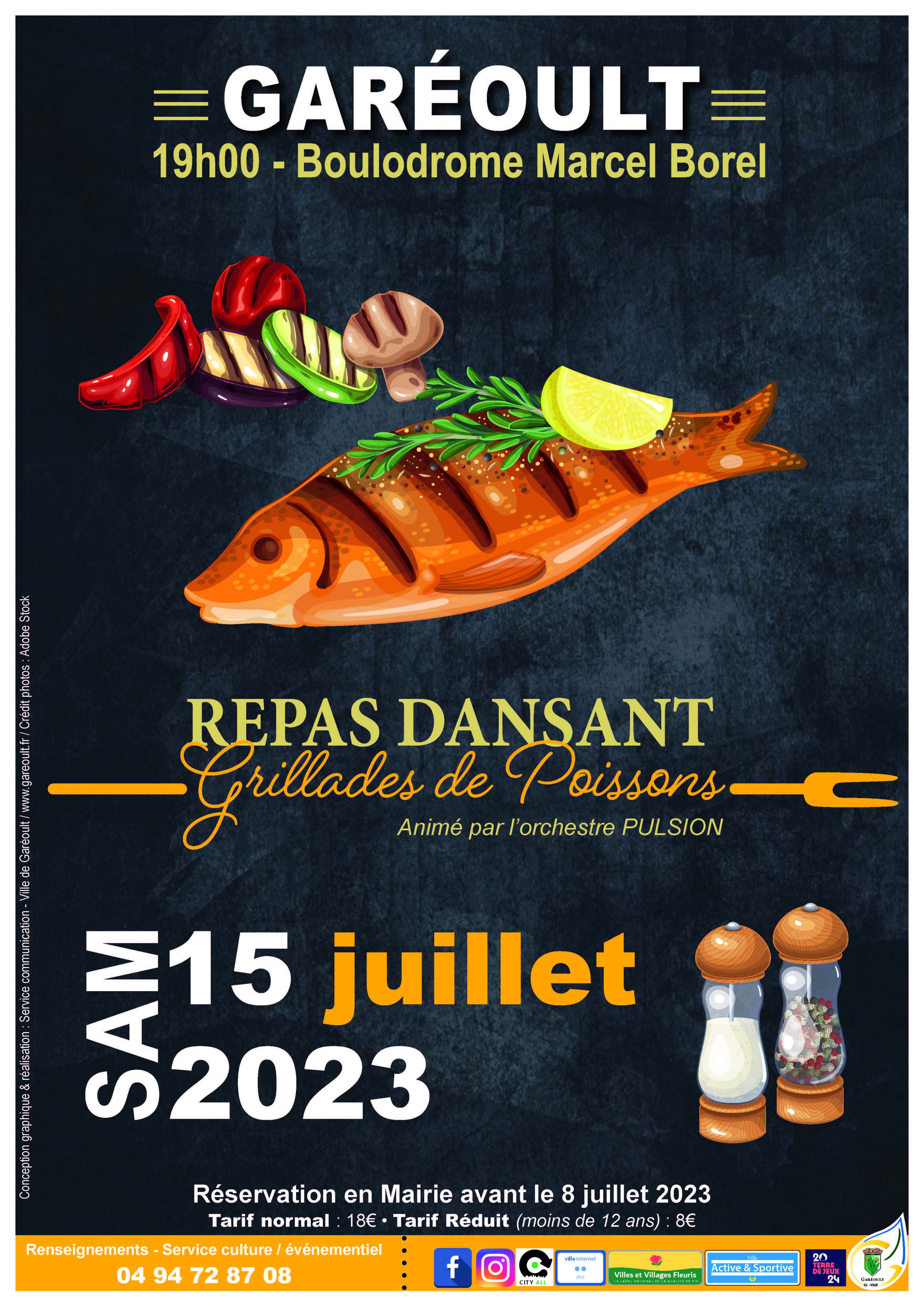 affiche grillade poisson 15 07 2023